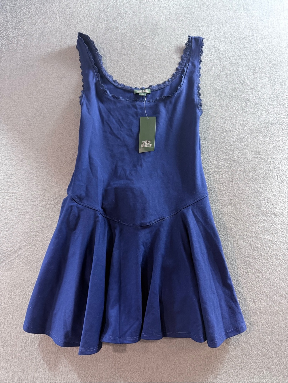 wild fable - Navy Blue Active Tank Dress with Flared Skirt